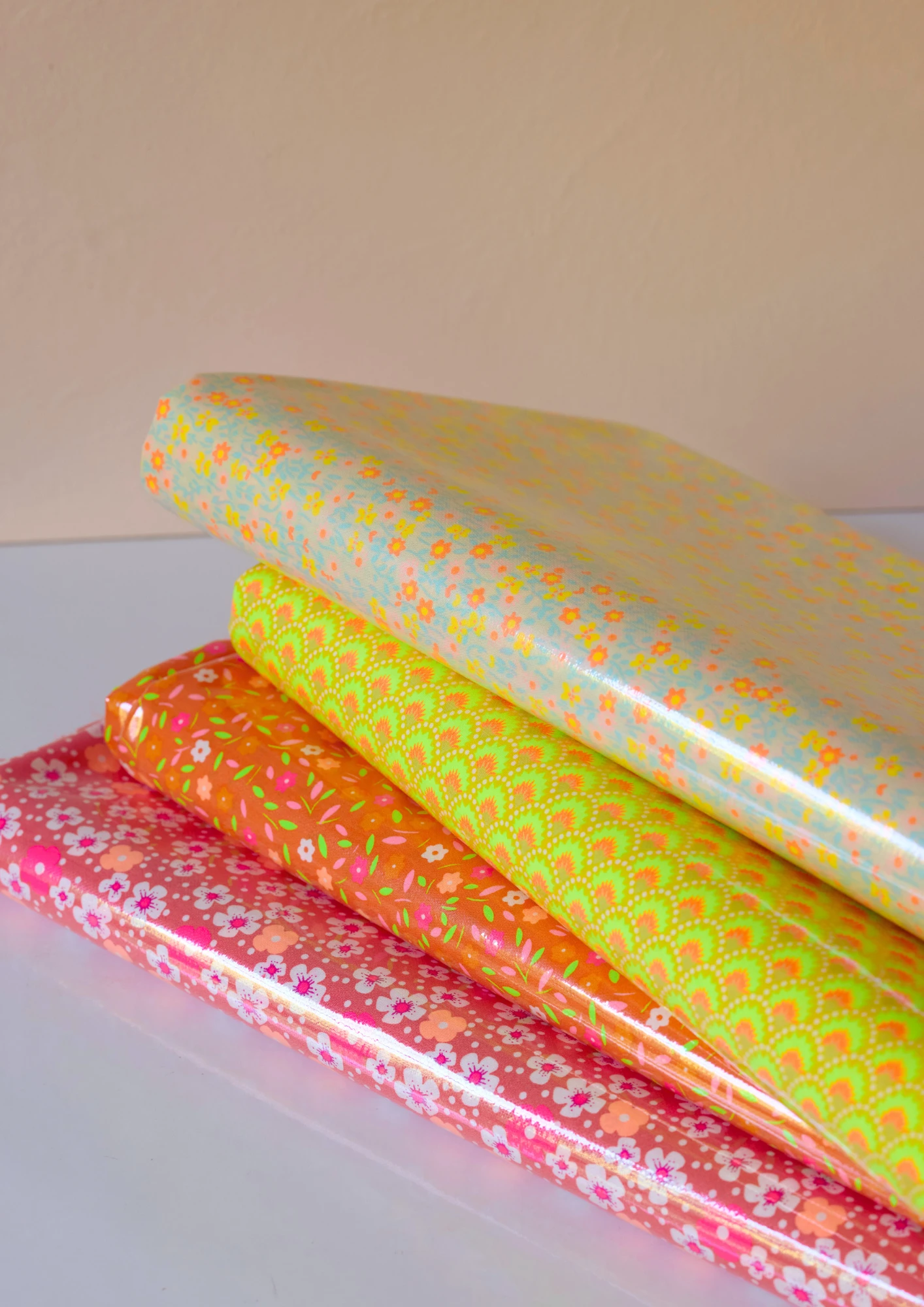 Toile Cirée Peace And Love Tangerine 2 Toile Cirée Peace And Love Tangerine – Image 2