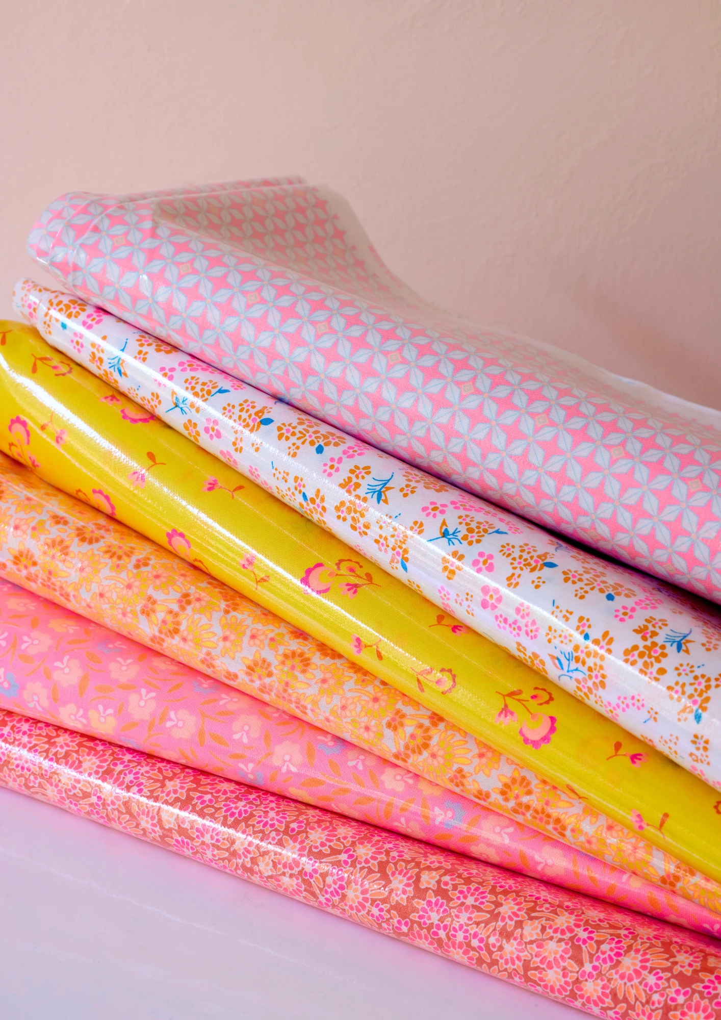 Toile Cirée Calendula Rose 2 Toile Cirée Calendula Rose – Image 2