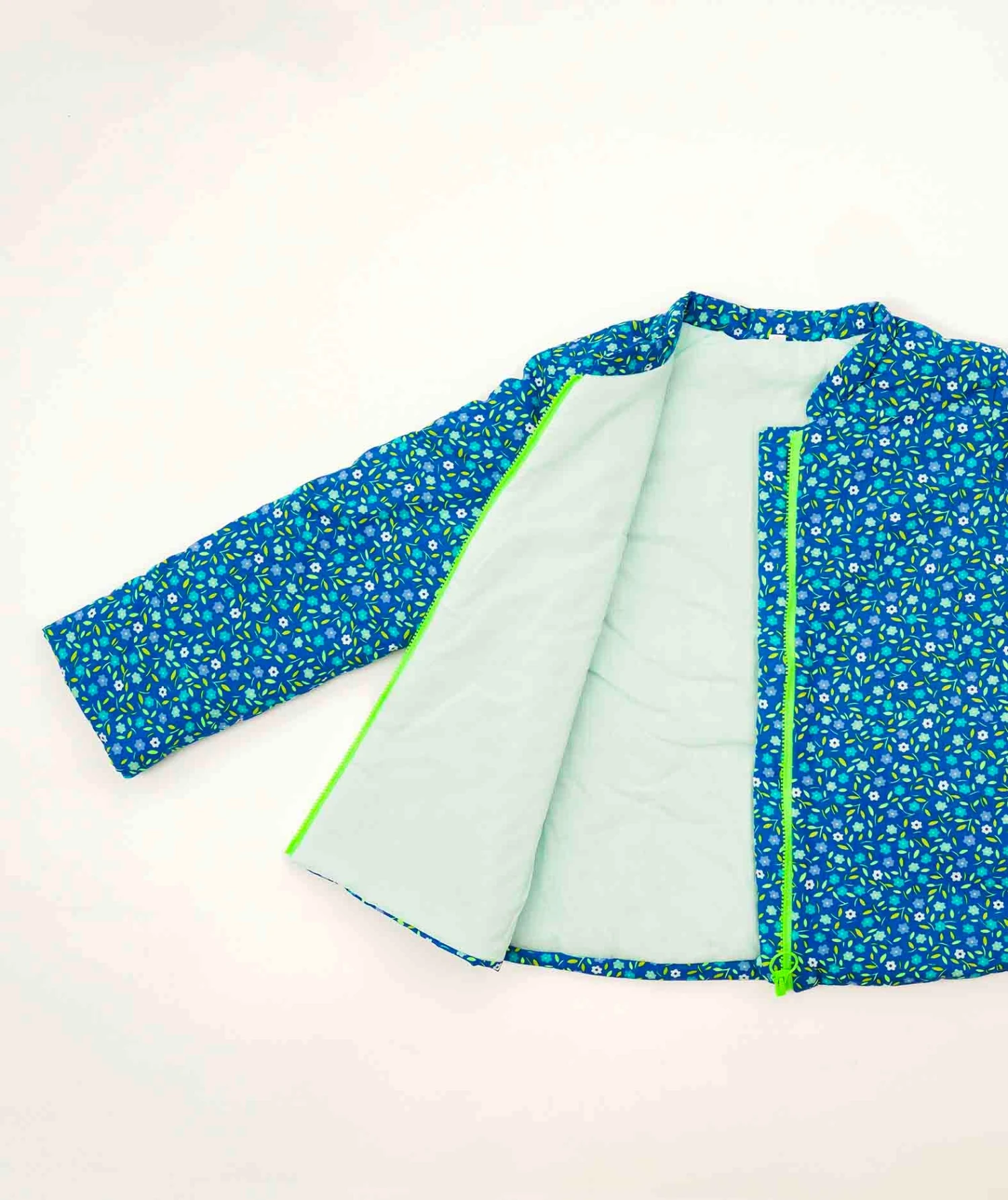 Veste Droite Zip Peace And Love Outremer 2 Veste Droite Zip Peace And Love Outremer – Image 2