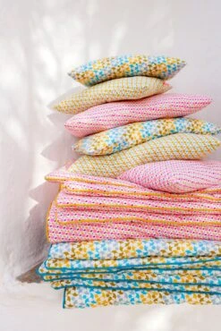 Coussin Zellige Bleu 5 Coussin Zellige Bleu -Petit Pan Soldes Magasin A25 CC 0385 carte ambiance pour FA