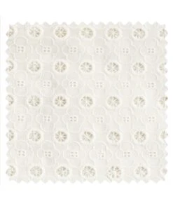 Broderie Fleurs Blanc 2 -Petit Pan Soldes Magasin BRO FLE WH003