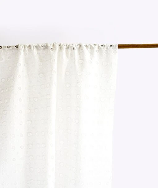 Broderie Fleurs Blanc 2 -Petit Pan Soldes Magasin BRO FLE WH003 1