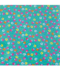 Toile Cirée Pétunia Cyan