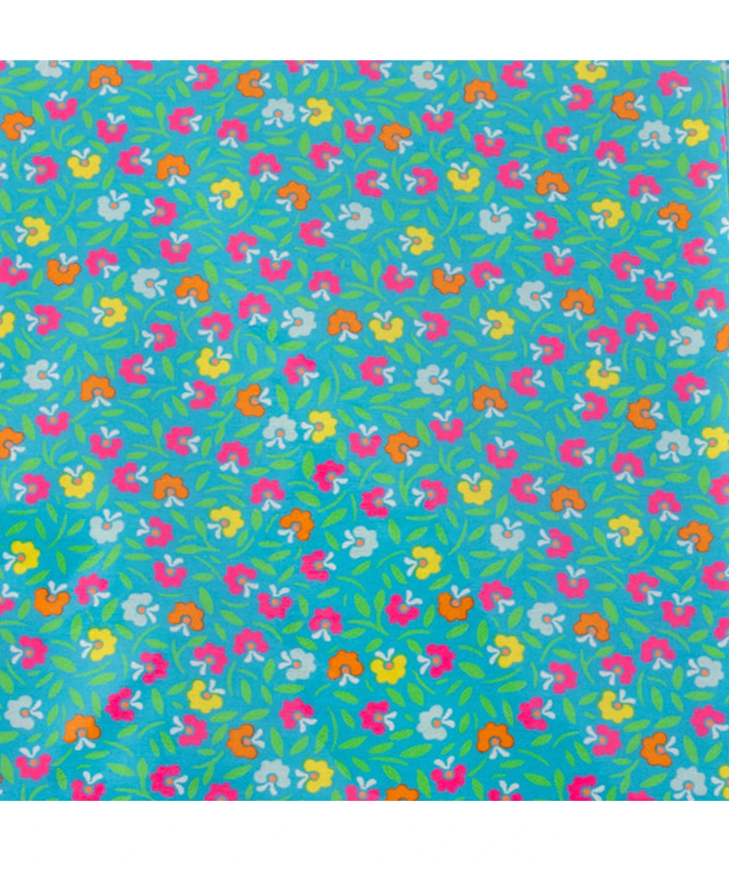 Toile Cirée Pétunia Cyan 1 Toile Cirée Pétunia Cyan