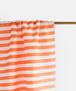 Cotonnade Rayure L Corail 1 5 Cotonnade Rayure L Corail 1 -Petit Pan Soldes Magasin CRT RYL OR003 1