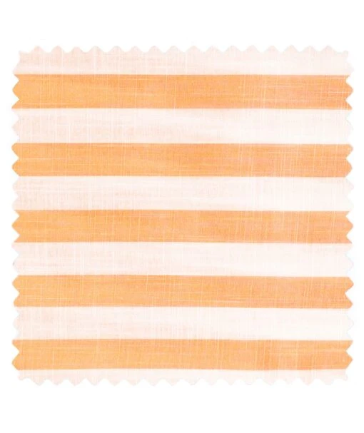 Cotonnade Rayure L Melon -Petit Pan Soldes Magasin CRT RYL OR004