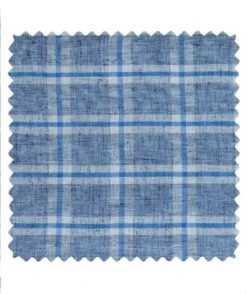 Cotonnade Carreaux Bleu