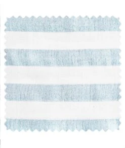 Cotonnade Rayure L Bleu Ciel