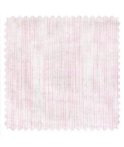 Cotonnade Rayure S Rose Pétale