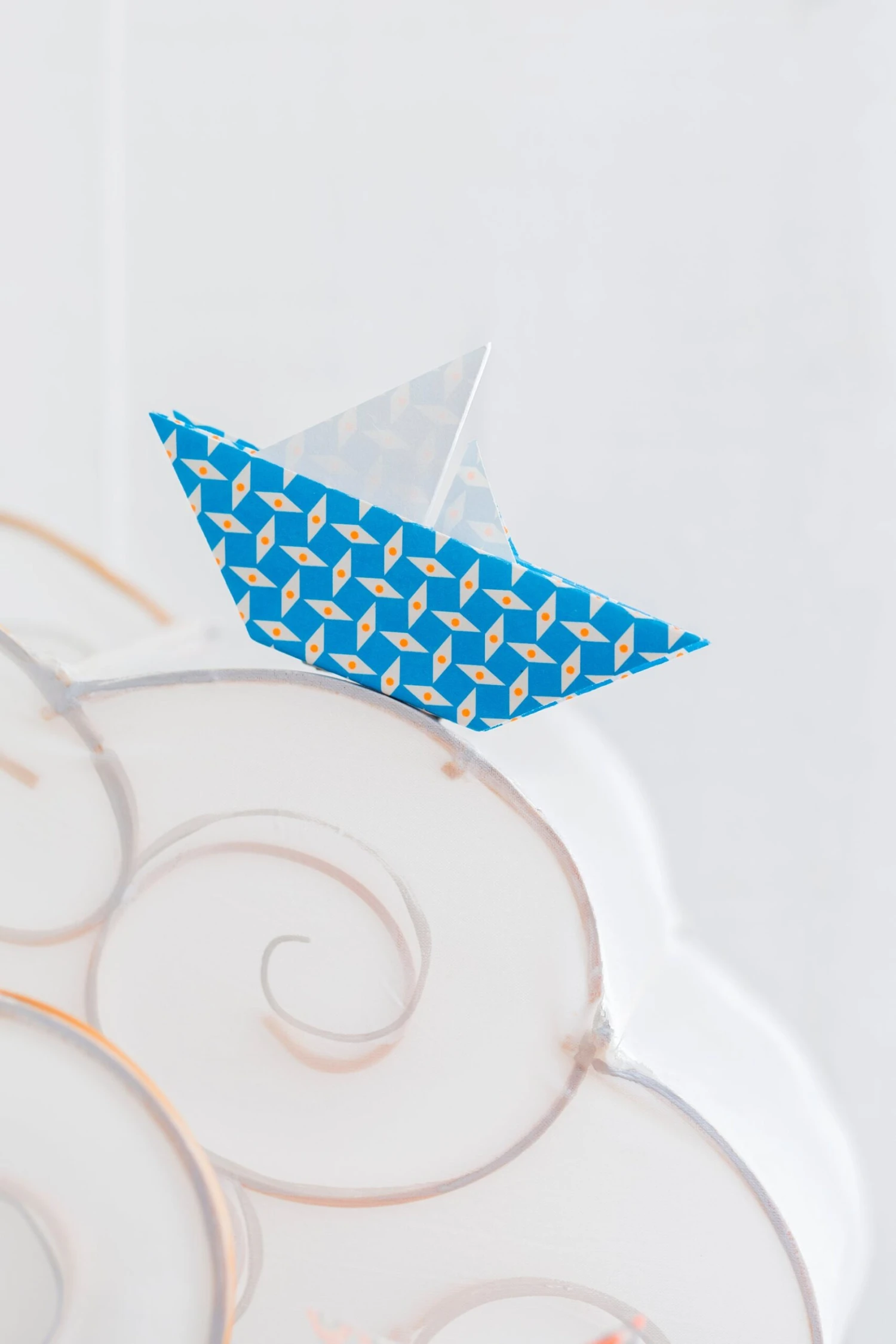 Papier Imprimé 3 Feuilles Pépin Bleu 2 Papier Imprimé 3 Feuilles Pépin Bleu – Image 2