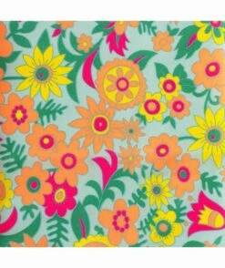 Toile Cirée Hippie Azur