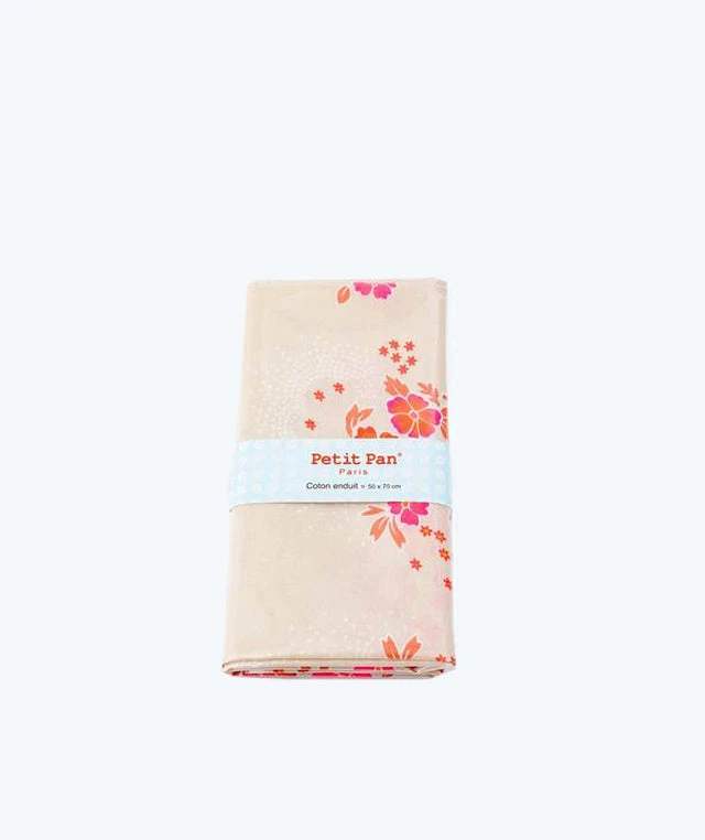 Coupon Toile Cirée Folksy écru 2 Coupon Toile Cirée Folksy écru – Image 2