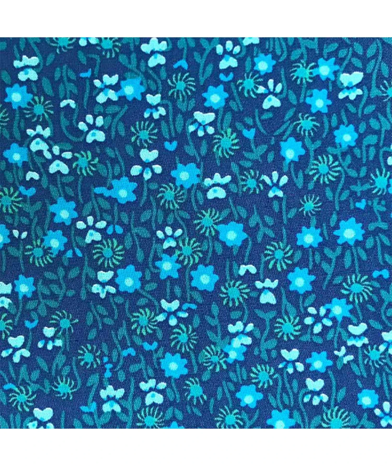 Toile Cirée Flower Power Indigo 1 Toile Cirée Flower Power Indigo