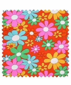 Tissu Coton Popeline Grenadine Rouge