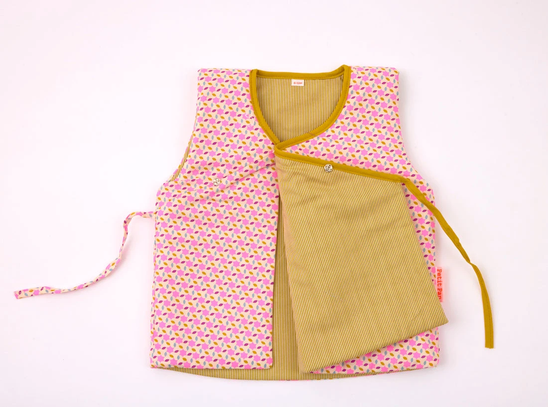 Gilet Bébé Moussem Rose 2 Gilet Bébé Moussem Rose – Image 2