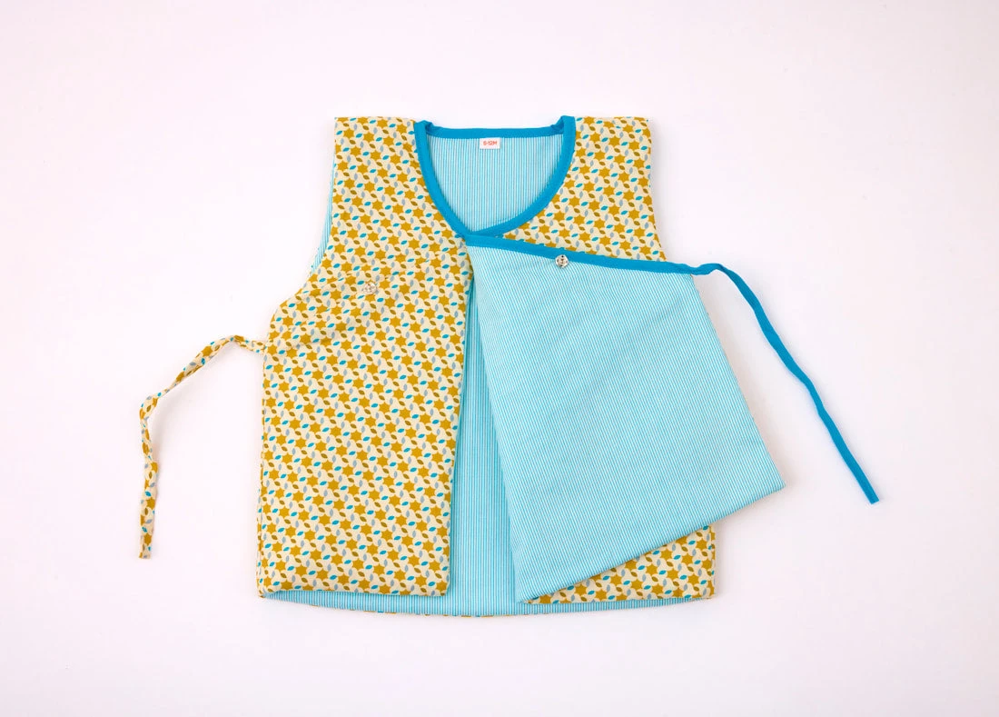 Gilet Bébé Moussem Safran 2 Gilet Bébé Moussem Safran – Image 2