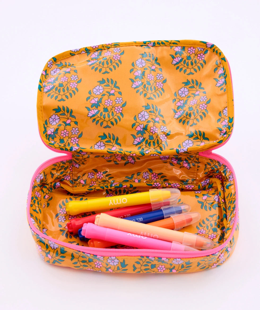 Grande Trousse à Crayons Shalin Safran 2 Grande Trousse à Crayons Shalin Safran – Image 2