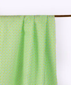 Tissu Coton Popeline Stella Jaune Fluo