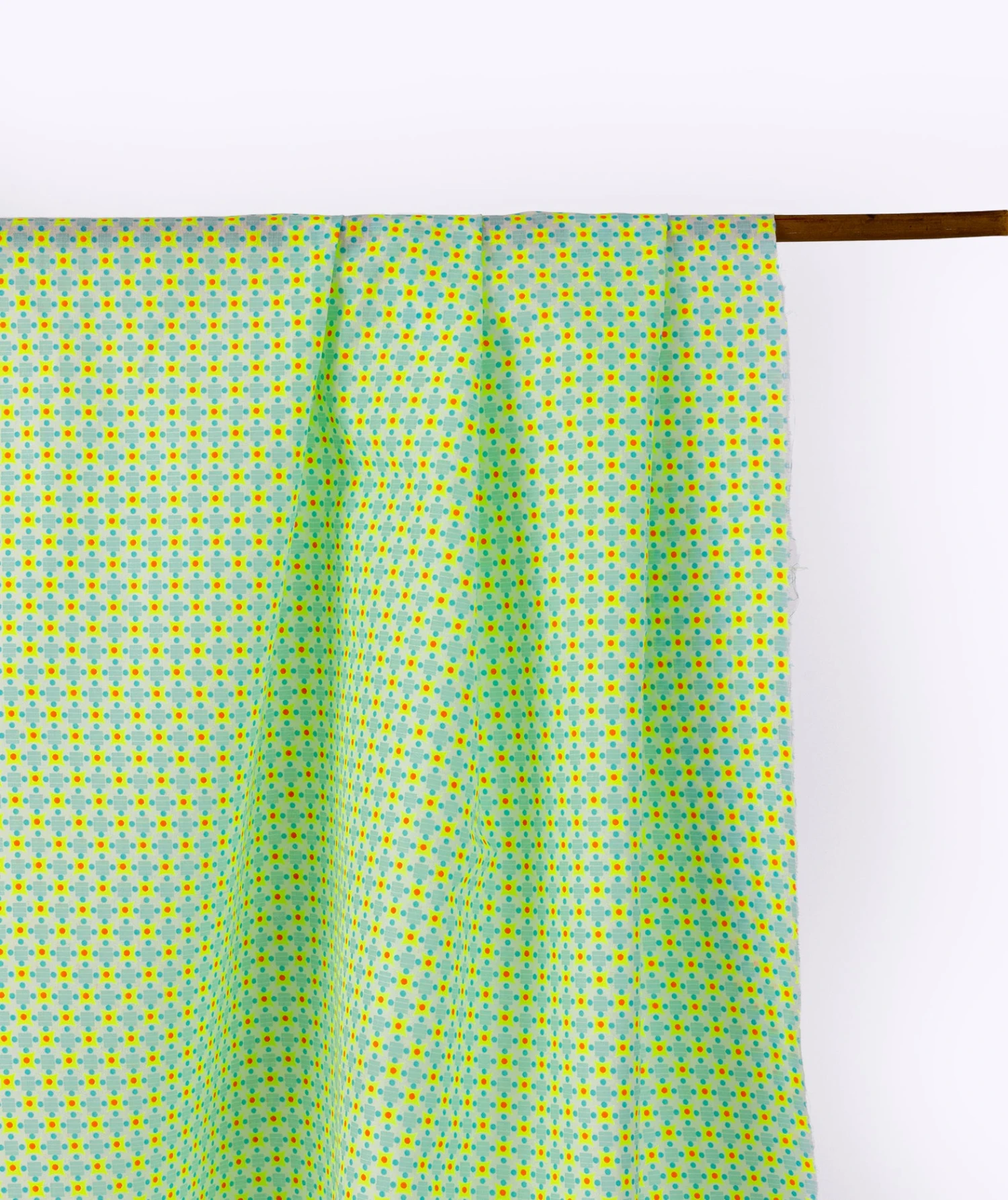 Tissu Coton Popeline Stella Jaune Fluo 1 Tissu Coton Popeline Stella Jaune Fluo