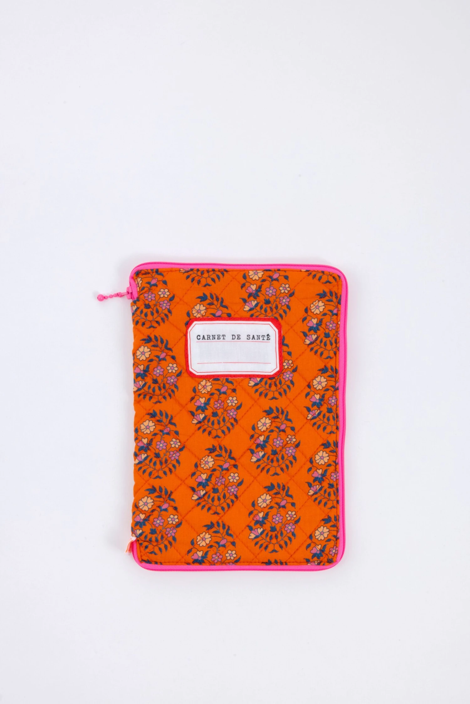 Housse Carnet De Santé Shalin Orange 1 Housse Carnet De Santé Shalin Orange