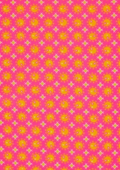 Tissu Coton Popeline Pamplemousse Rose