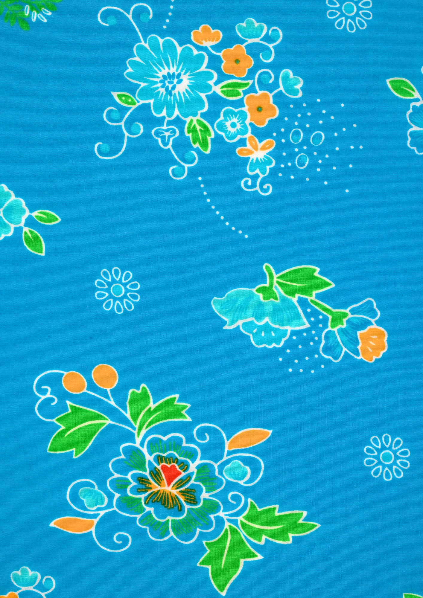 Toile Cirée Polska Bleu Vif 1 Toile Cirée Polska Bleu Vif