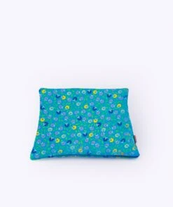 Coussin Bouton Pétunia Bleu Vif