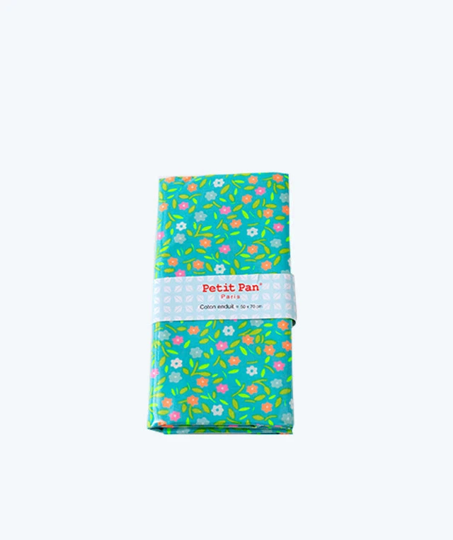 Coupon Coton Enduit Peace And Love Azur 1 Coupon Coton Enduit Peace And Love Azur