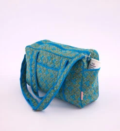 Sac Maman Aziza -Petit Pan Soldes Magasin Sac maman matelasse Aziza gris bleute 640 280 524