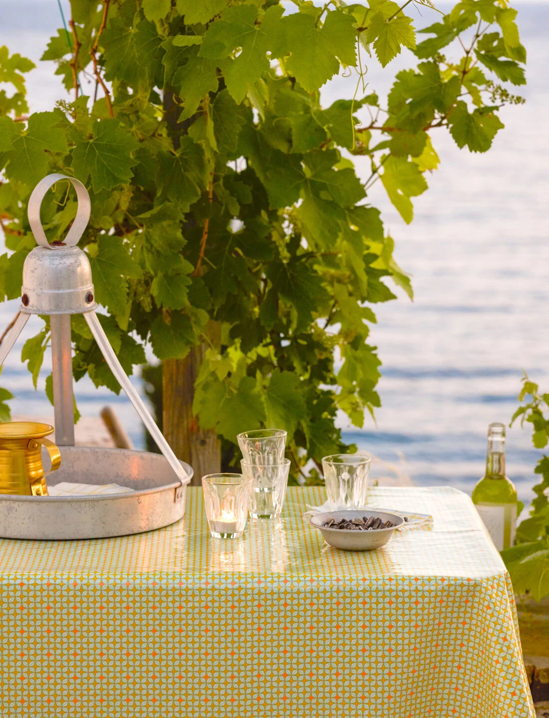 Toile Cirée Hélium Jaune 2 Toile Cirée Hélium Jaune – Image 2