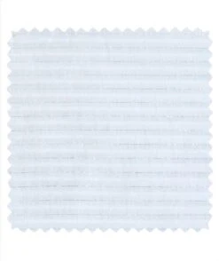 Voile De Coton Rayure S Blanc Argent 2