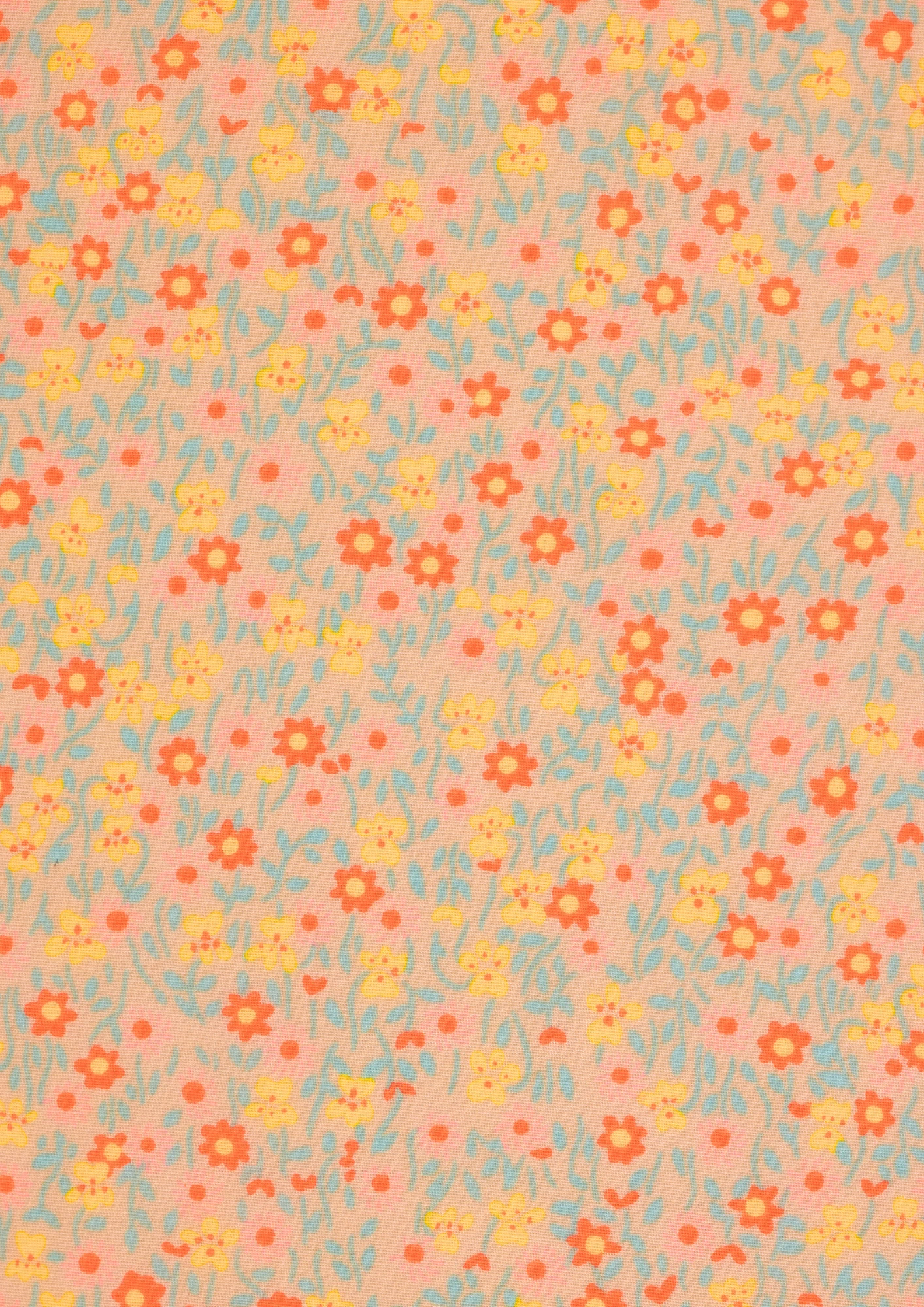 Tissu Coton Popeline Flower Power 1 Tissu Coton Popeline Flower Power