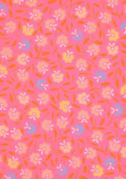 Tissu Coton Popeline Pétunia