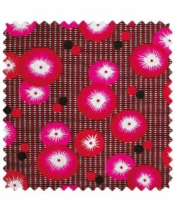 Coton Imprimé Coquelicot Rouge