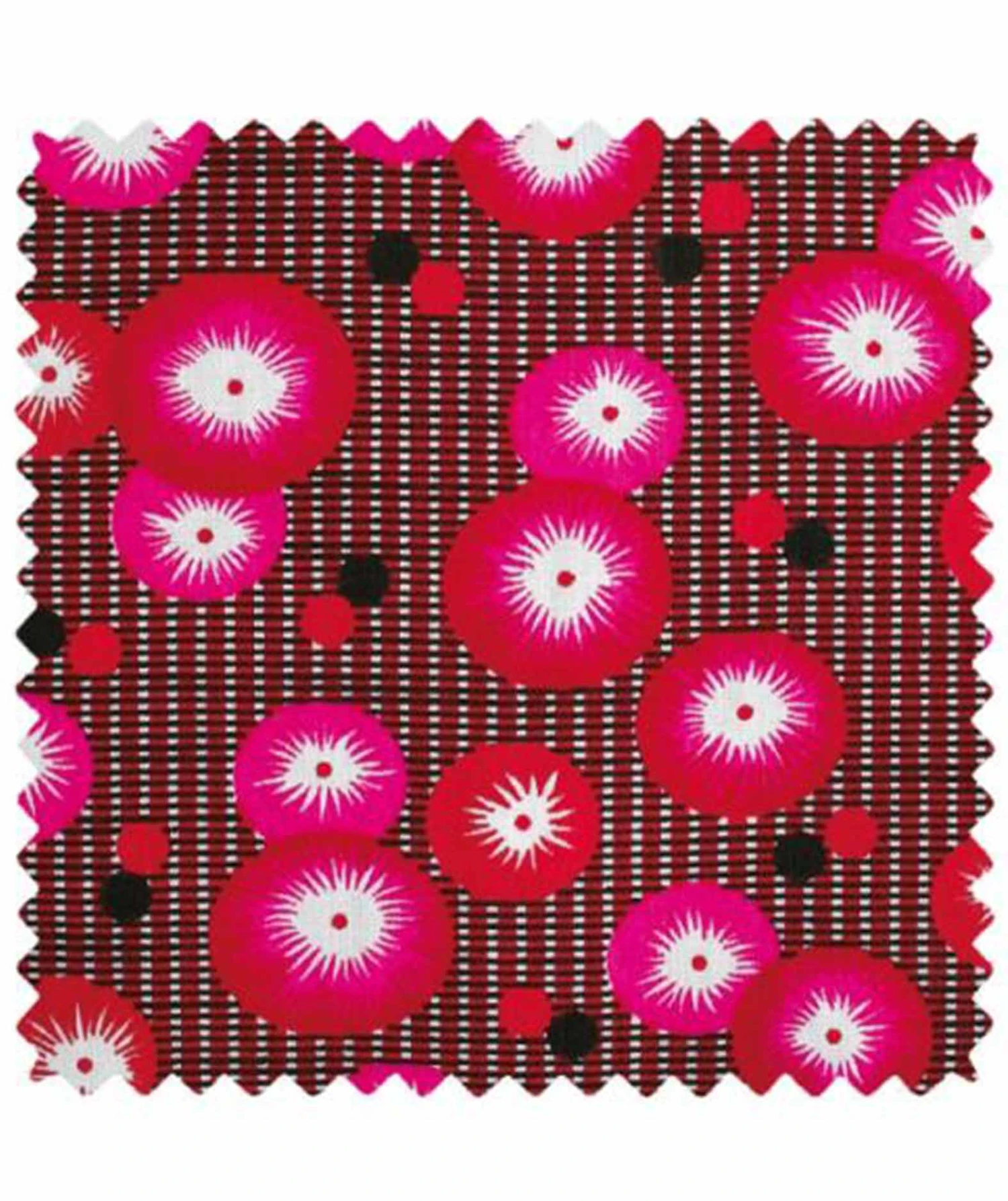 Coton Imprimé Coquelicot Rouge 1 Coton Imprimé Coquelicot Rouge