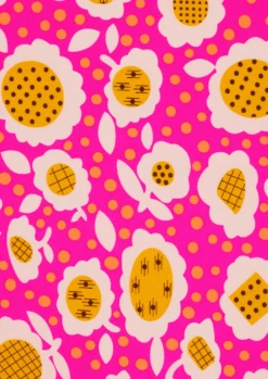 Coton Imprimé Pilipili Rose