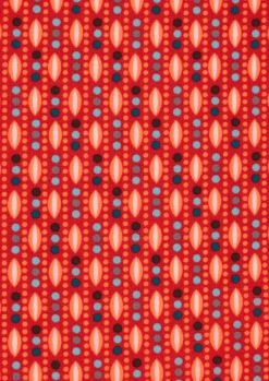 Tissu Coton Popeline Plantain Tangerine