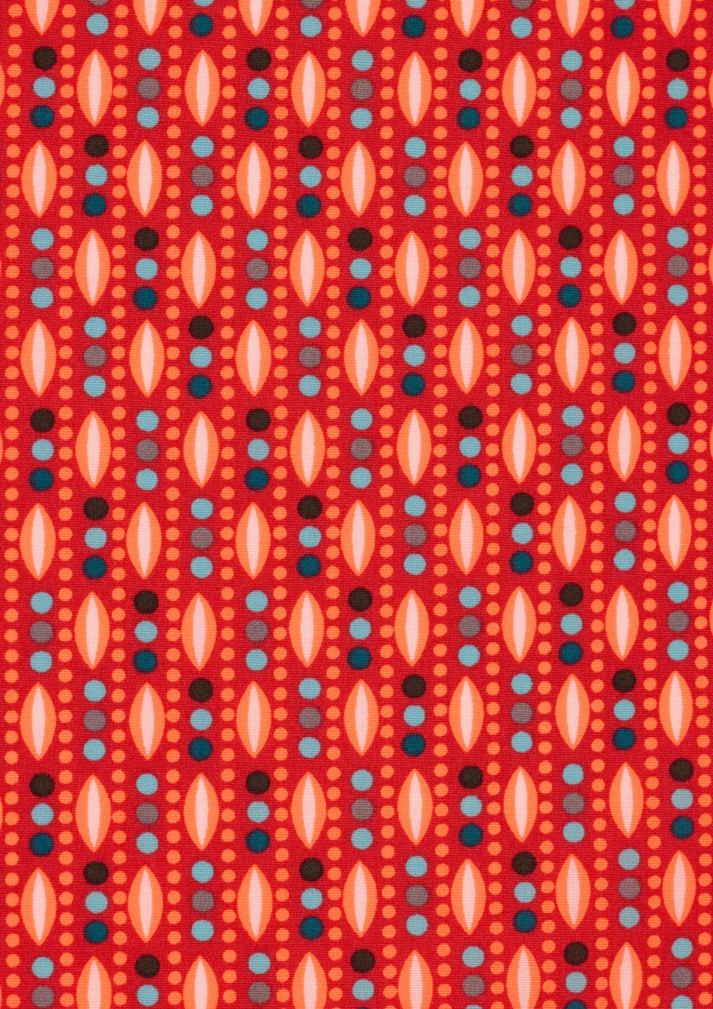 Tissu Coton Popeline Plantain Tangerine 1 Tissu Coton Popeline Plantain Tangerine