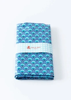 Coupon Coton Enduit Wasabi Bleu