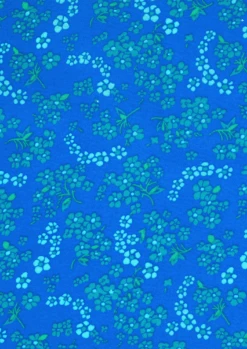 Coupon Coton Enduit Hanako Bleu