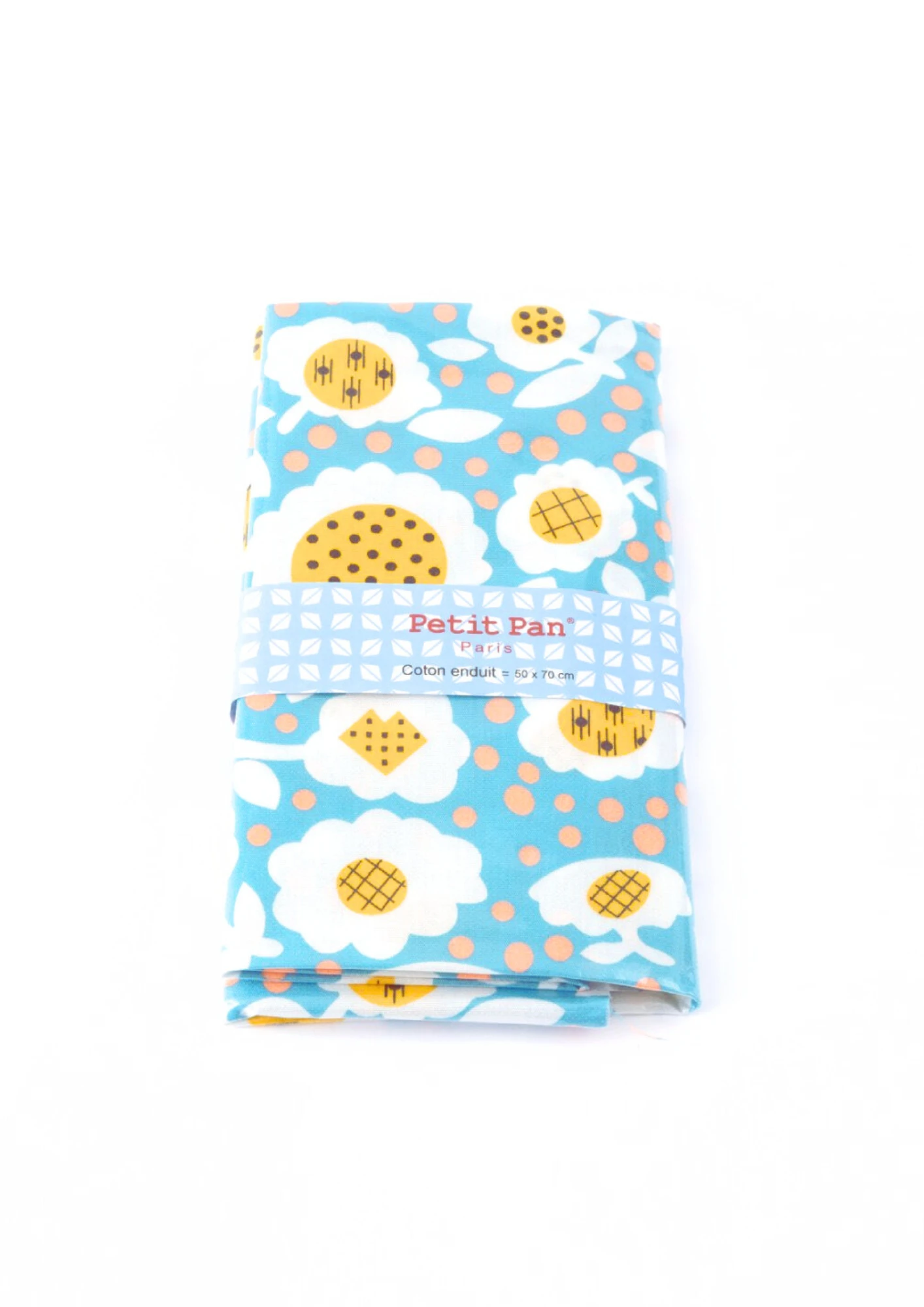 Coupon Coton Enduit Pilipili Azur 1 Coupon Coton Enduit Pilipili Azur